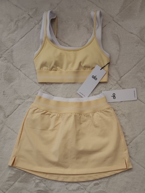 ALO Yoga Dresses & Skirts - 2pc Alo Airbrush Bra/ Skirt